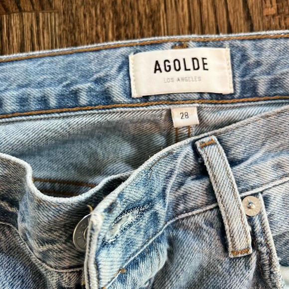 Only worn once Agolde Jaime high rise classic in Spector size 28 - Picture 2 of 7